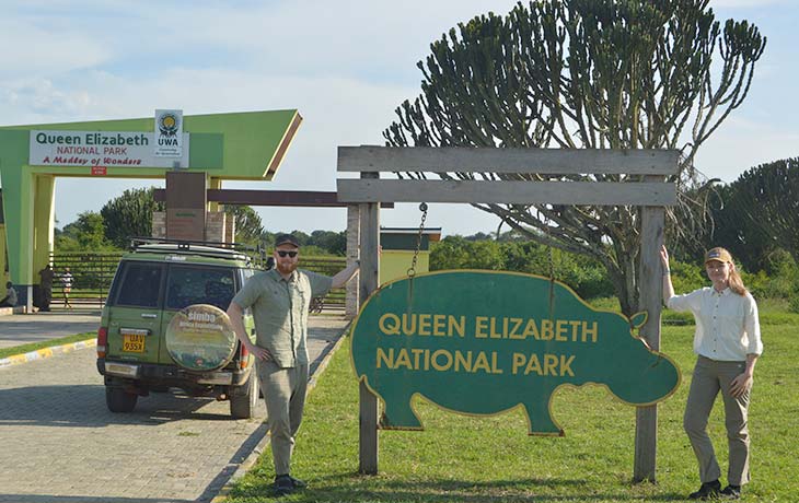 Queen Elizabeth National Park entrance